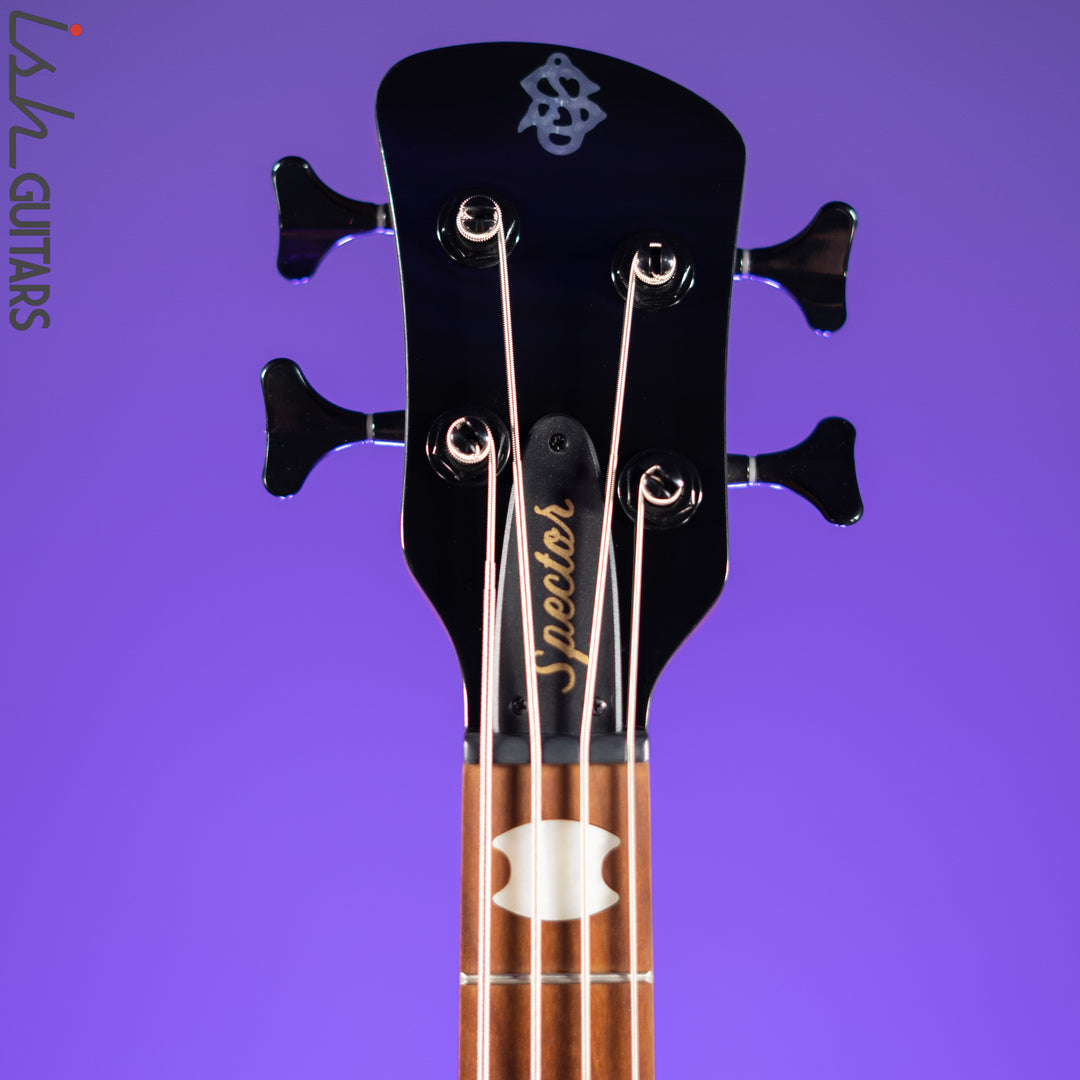 Spector Eurobolt 4 Inferno Red Gloss Poplar Burl Bass Guitar Demo