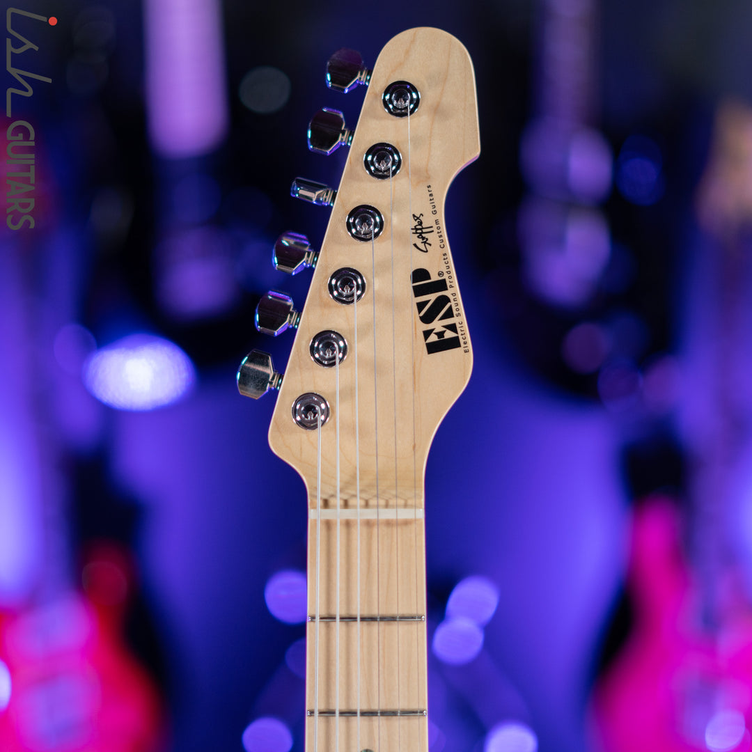 ESP Original Snapper CTM Drift Wood Indigo Purple with Blue Filler