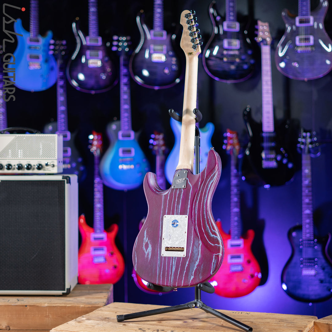 ESP Original Snapper CTM Drift Wood Indigo Purple with Blue Filler
