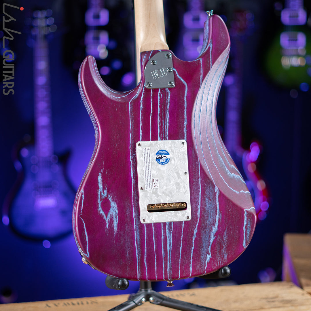 ESP Original Snapper CTM Drift Wood Indigo Purple with Blue Filler