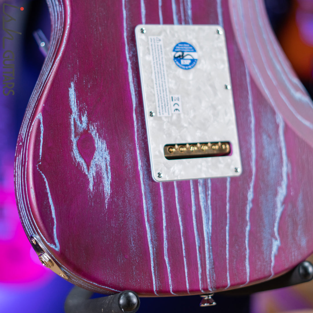 ESP Original Snapper CTM Drift Wood Indigo Purple with Blue Filler