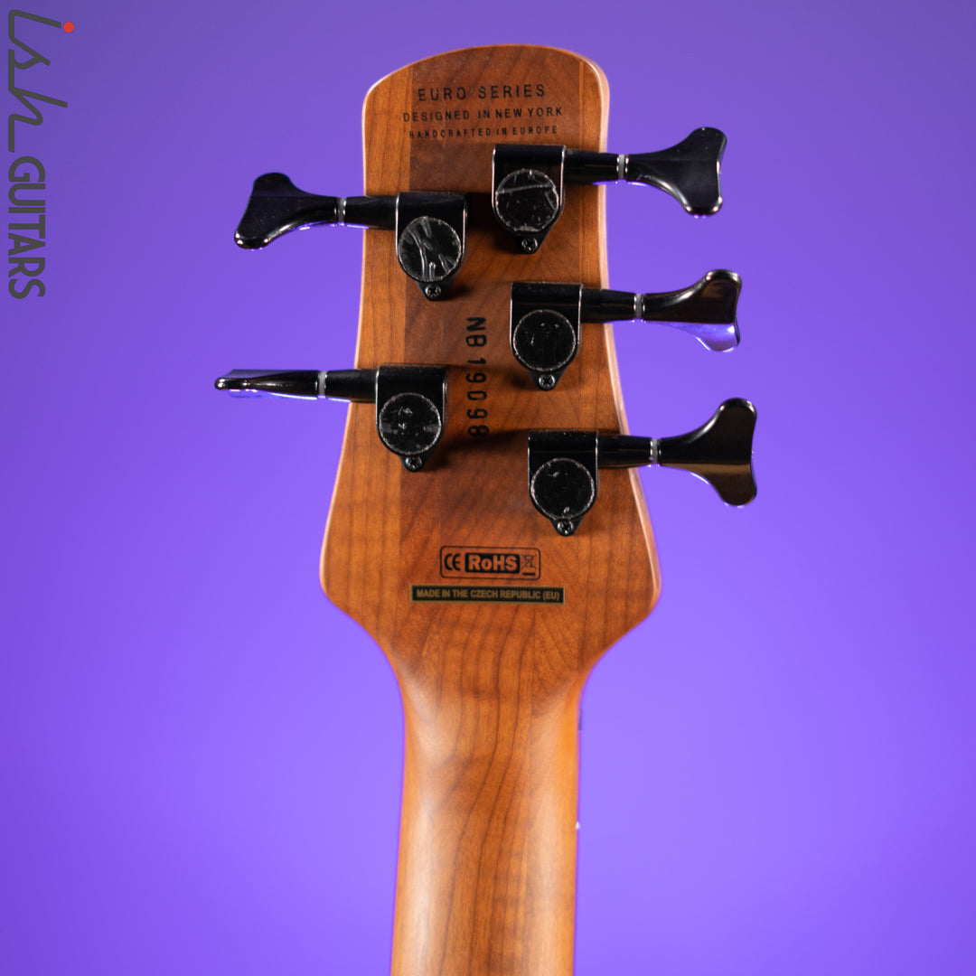 Spector Eurobolt 5 Inferno Red Gloss Poplar Burl Bass Guitar Demo