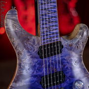 PRS Private Stock Custom 24 Multi-scale 6-String Purple Reverse Glow Satin