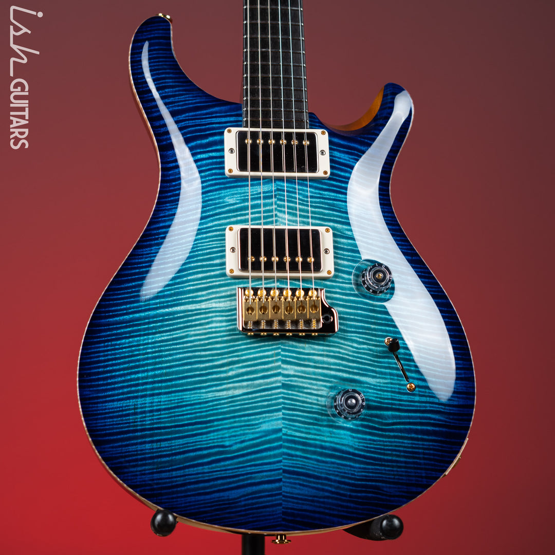 2021 PRS Private Stock Custom 24 Aquamarine Glow Smoked Burst “Chesapeake Bay” Inlays