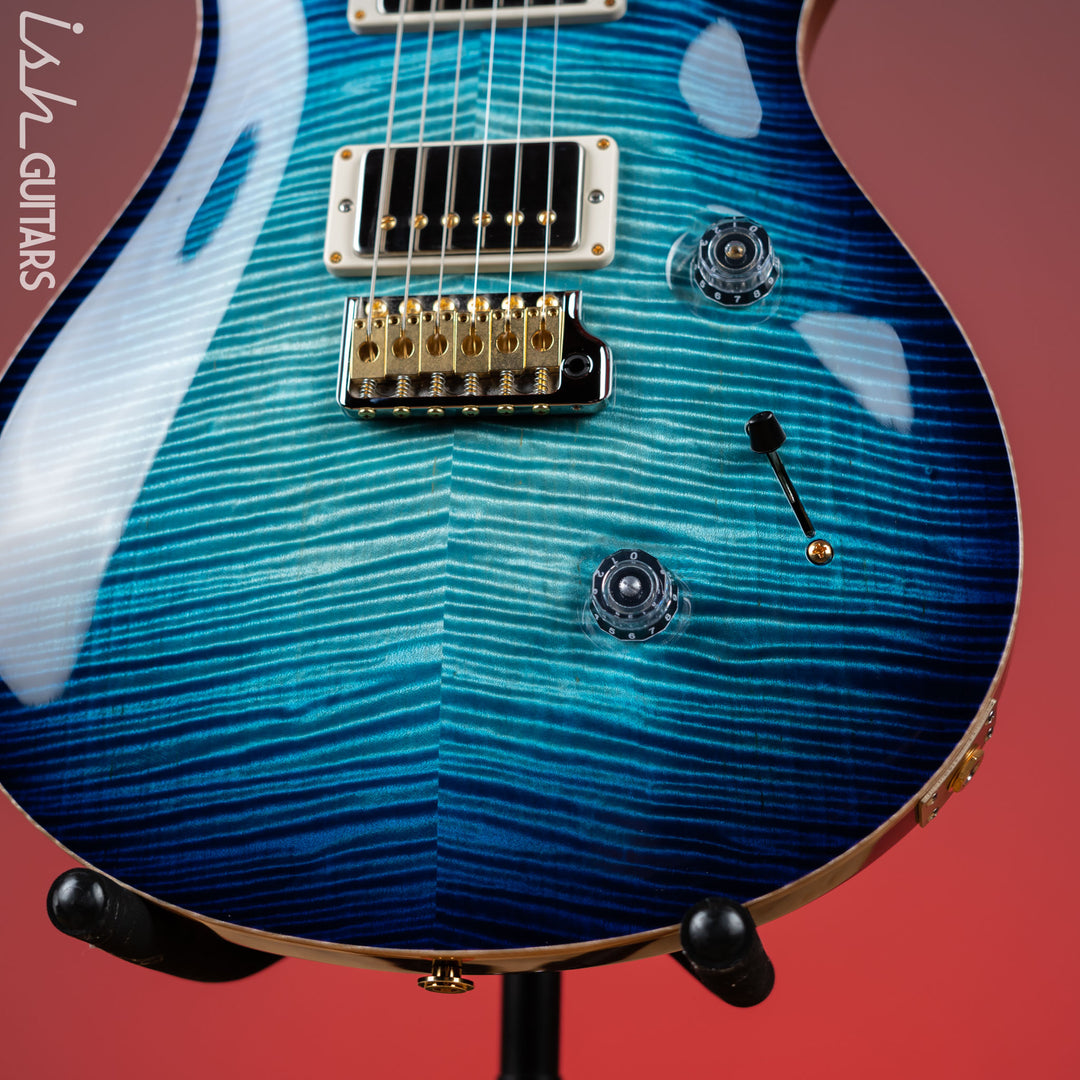 2021 PRS Private Stock Custom 24 Aquamarine Glow Smoked Burst “Chesapeake Bay” Inlays