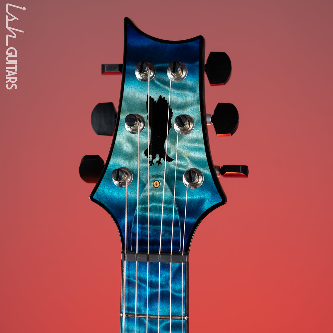 2021 PRS Private Stock Custom 24 Aquamarine Glow Smoked Burst “Chesapeake Bay” Inlays