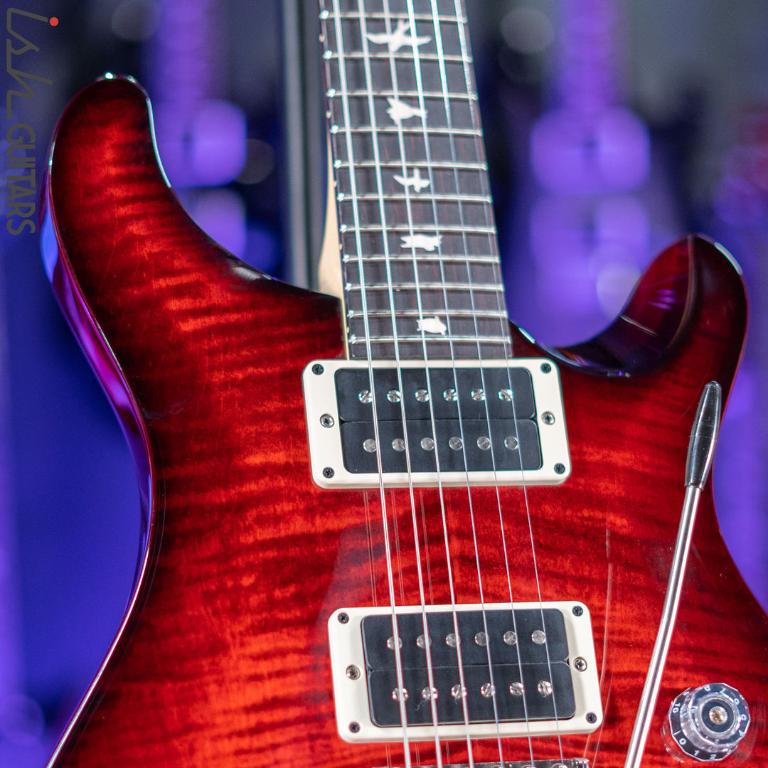 PRS CE 24 Electric Guitar Fire Red Burst Red Binding
