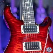 PRS CE 24 Electric Guitar Fire Red Burst Red Binding