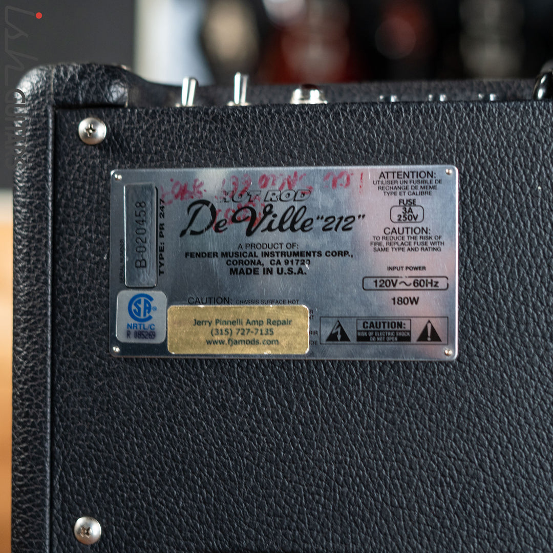 1991 Fender DeVille Combo Amplifier Black Tolex
