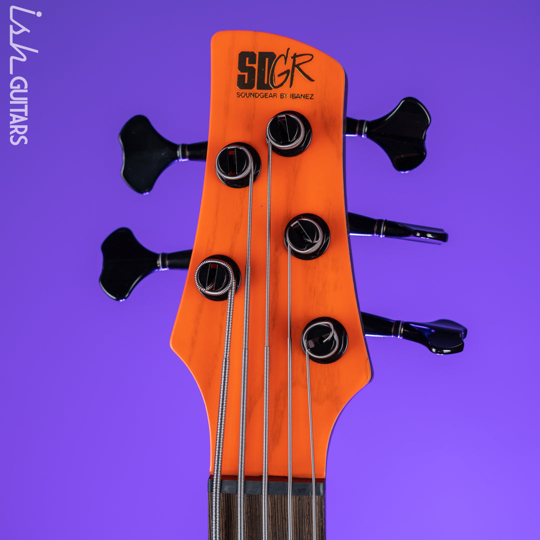 Ibanez SR Prestige SR4605 5-String Bass Guitar Orange Solar Flare Low Gloss