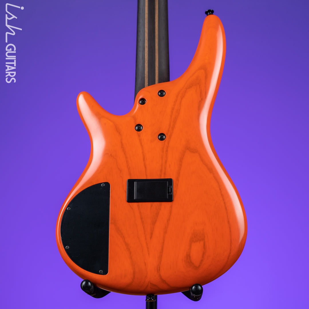 Ibanez SR Prestige SR4605 5-String Bass Guitar Orange Solar Flare Low Gloss