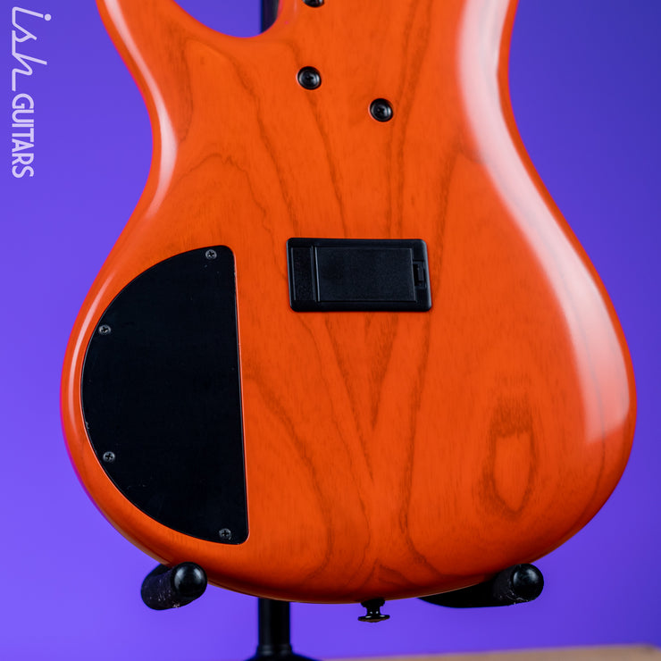Ibanez SR Prestige SR4605 5-String Bass Guitar Orange Solar Flare Low Gloss