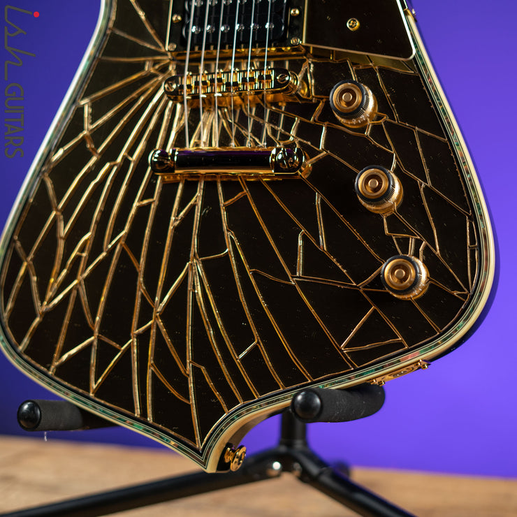 2019 Ibanez Paul Stanley Signature PS4CM Gold Cracked Mirror