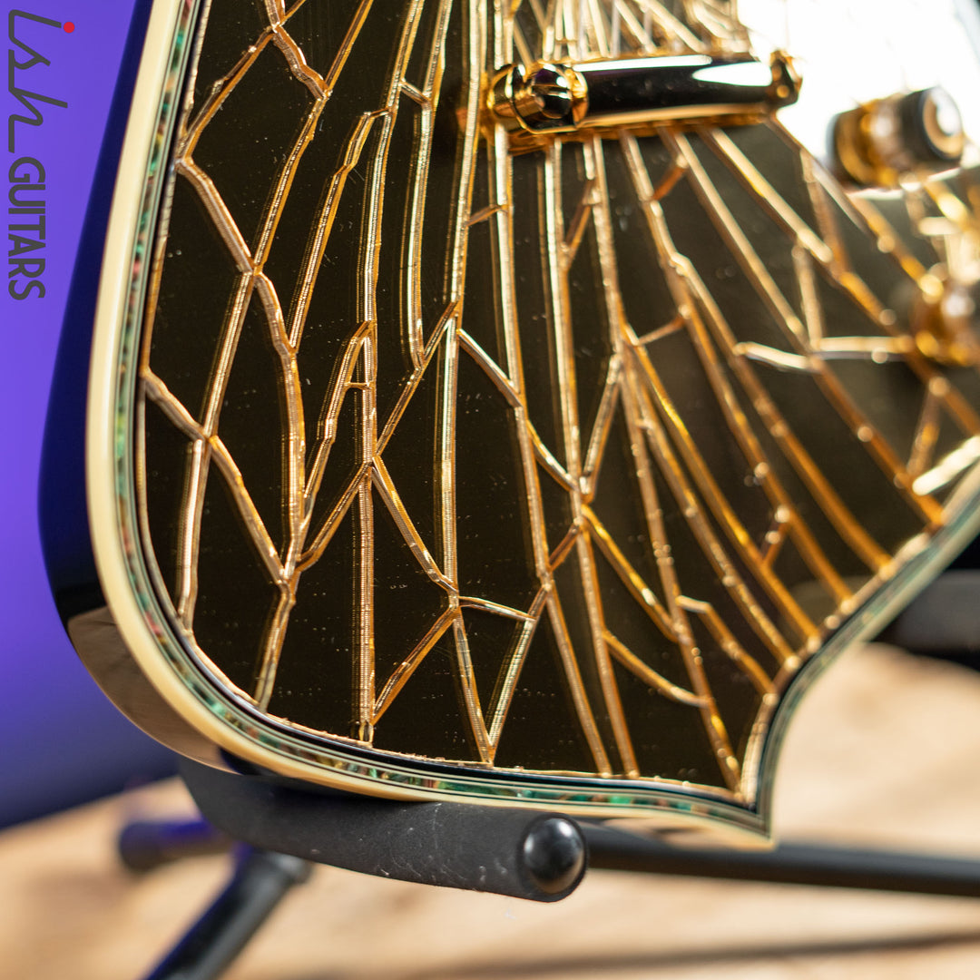 2019 Ibanez Paul Stanley Signature PS4CM Gold Cracked Mirror