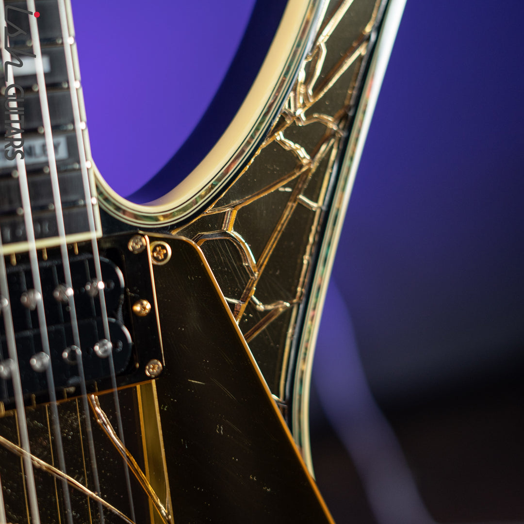 2019 Ibanez Paul Stanley Signature PS4CM Gold Cracked Mirror