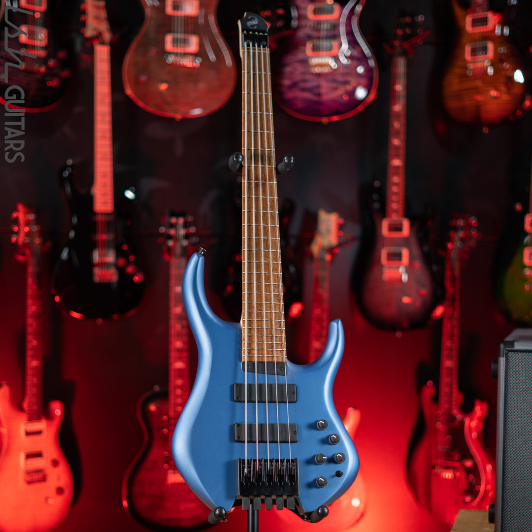 MTD H30D5-24 5-String Short Scale Headless Bass Lake Placid Blue Satin