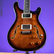 PRS SE Hollowbody II Piezo Electric Guitar Black Gold Burst