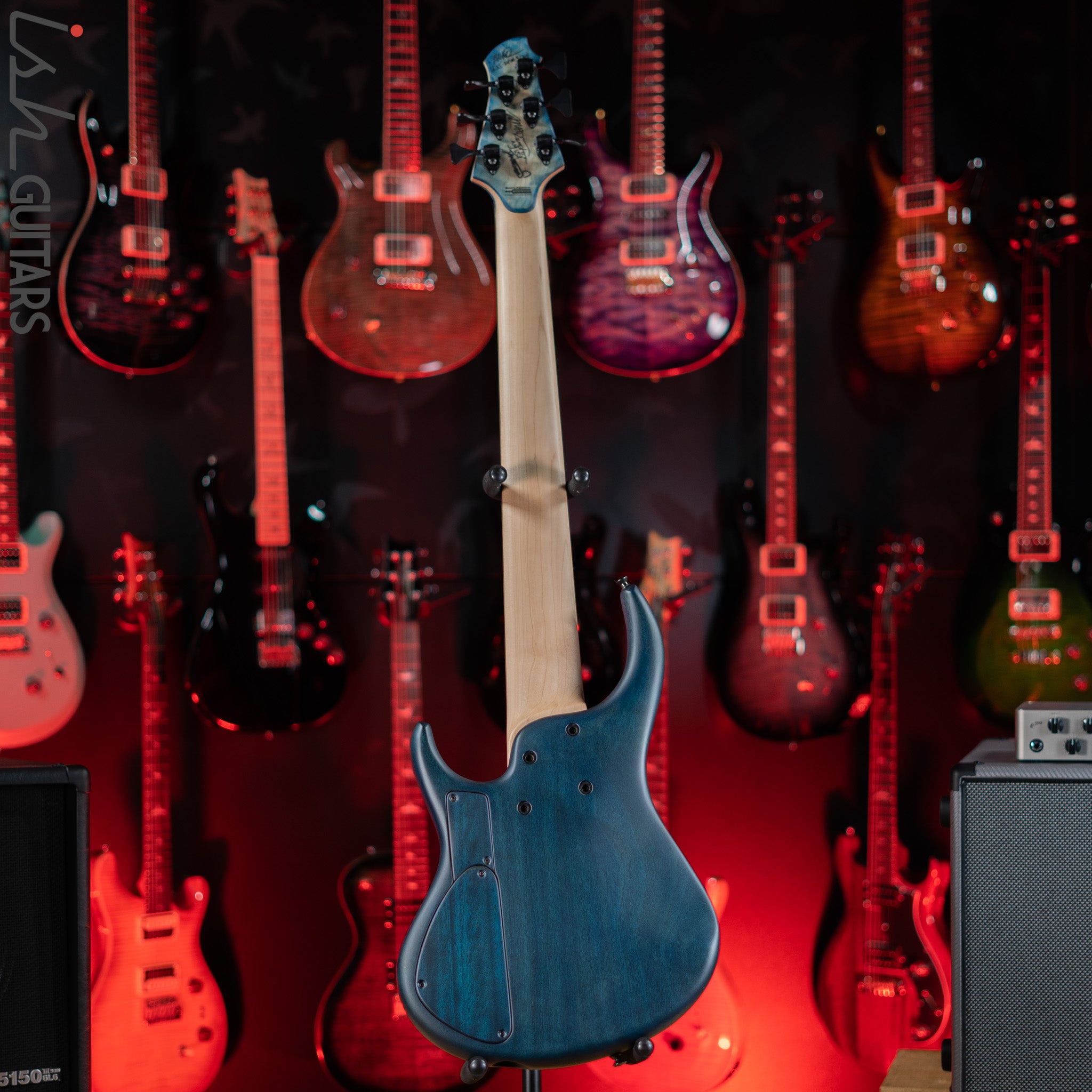 MTD 635-24 6-String Bass Quilt Maple Blue Burst Satin – Ish Guitars