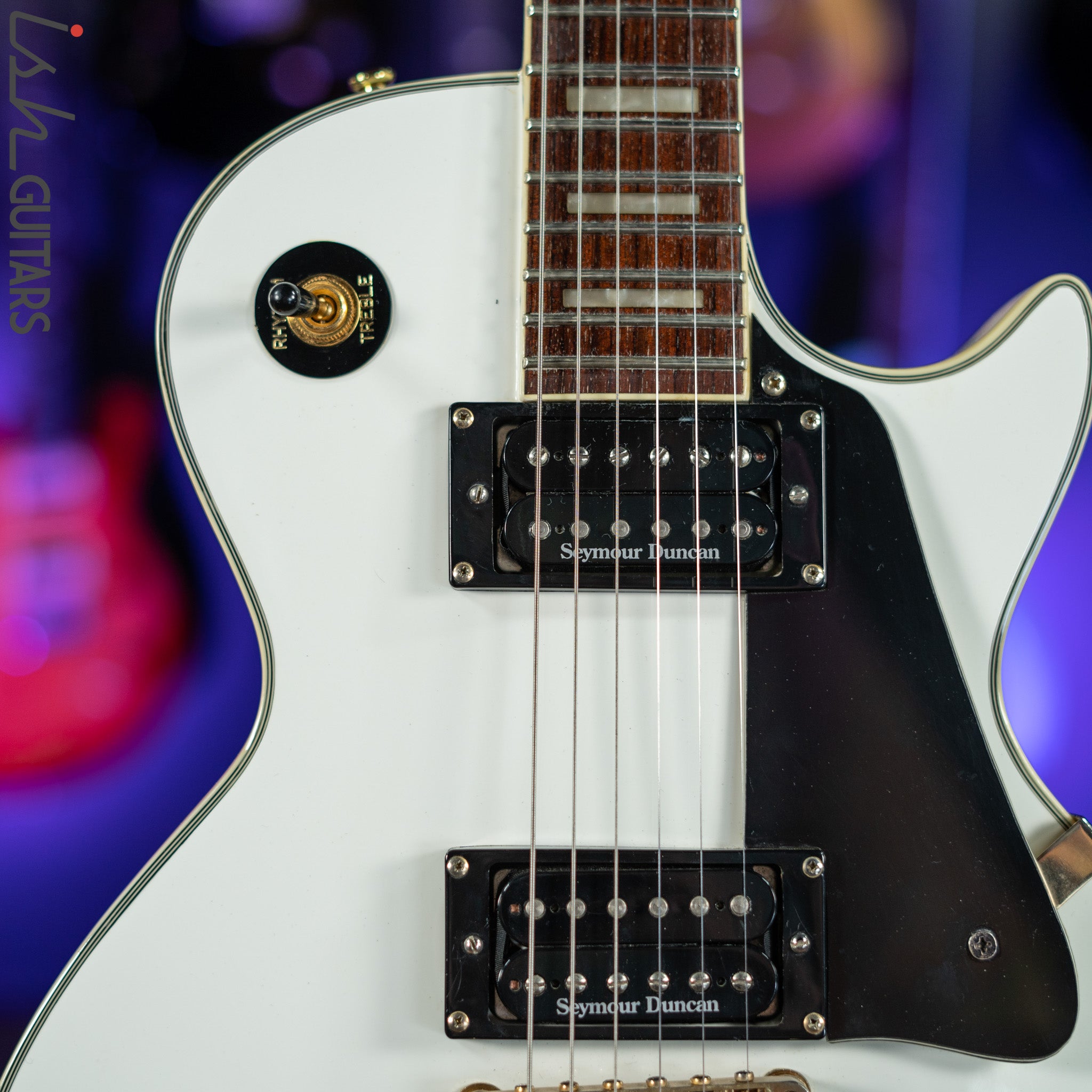 2008 Epiphone Les Paul Custom White – Ish Guitars