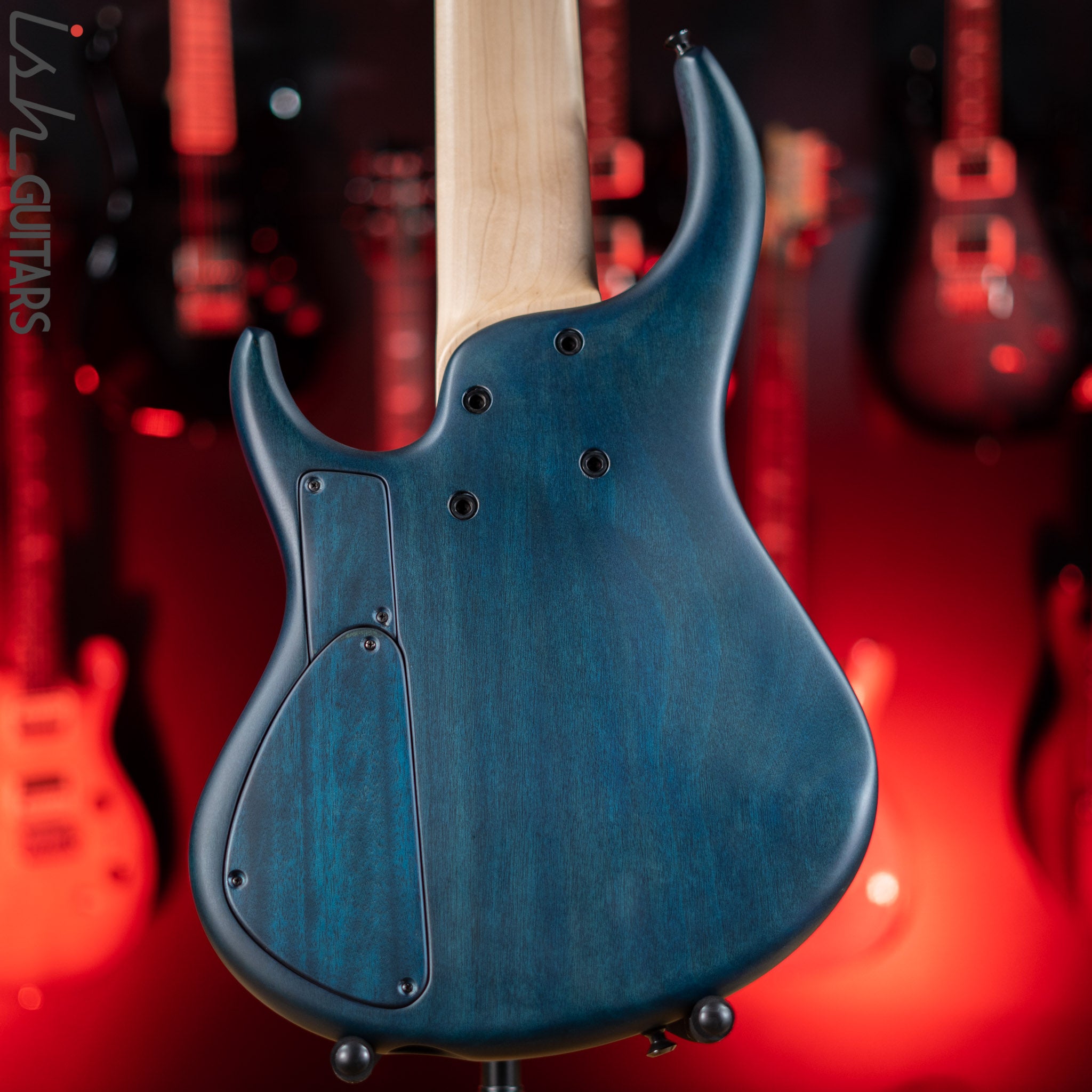 MTD 635-24 6-String Bass Quilt Maple Blue Burst Satin – Ish Guitars