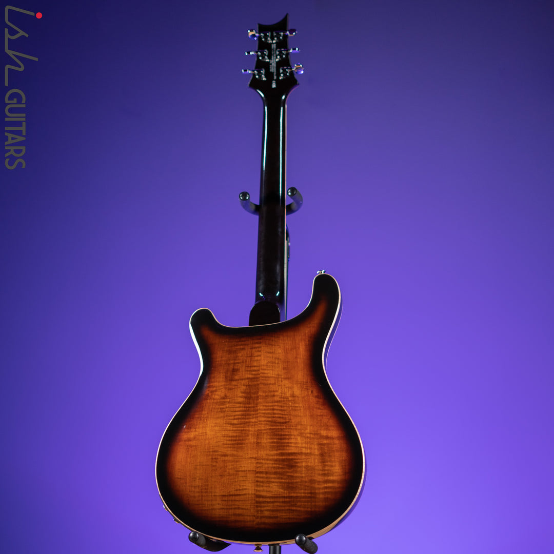 PRS SE Hollowbody II Piezo Electric Guitar Black Gold Burst