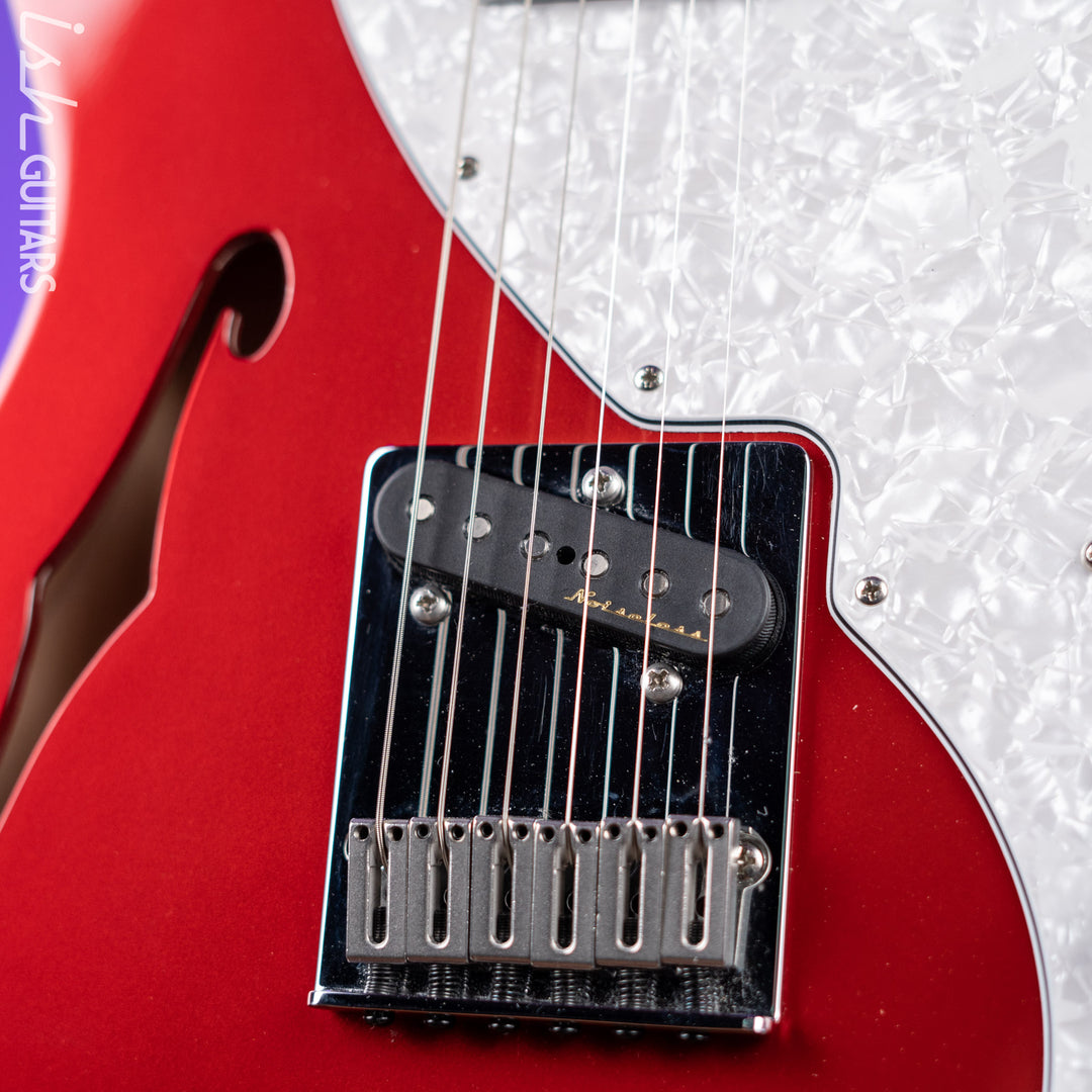 2021 Fender Deluxe Telecaster Thinline Candy Apple Red
