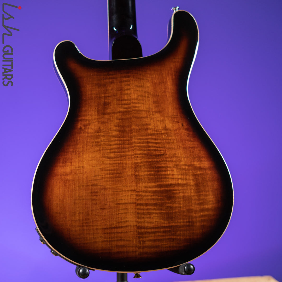 PRS SE Hollowbody II Piezo Electric Guitar Black Gold Burst