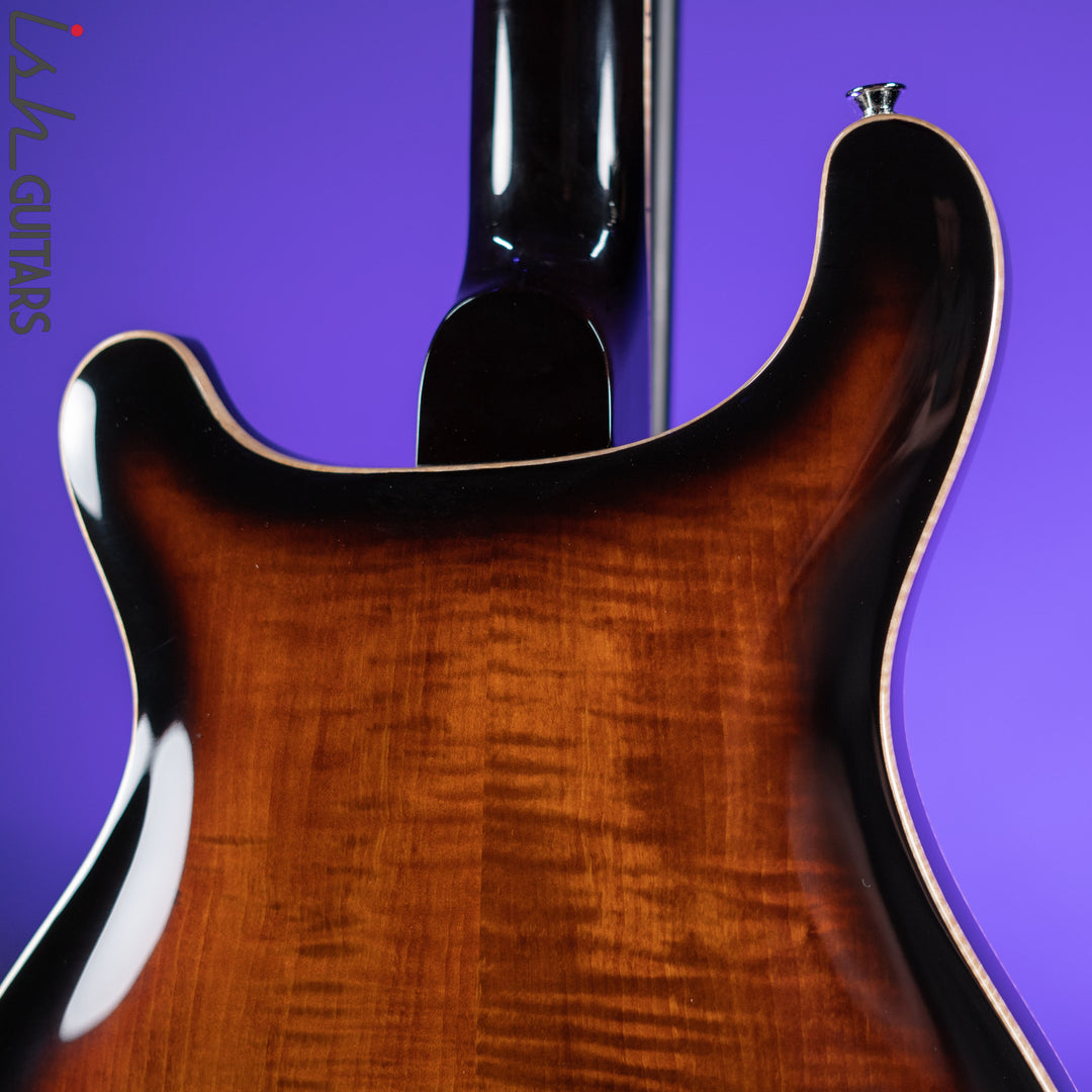 PRS SE Hollowbody II Piezo Electric Guitar Black Gold Burst