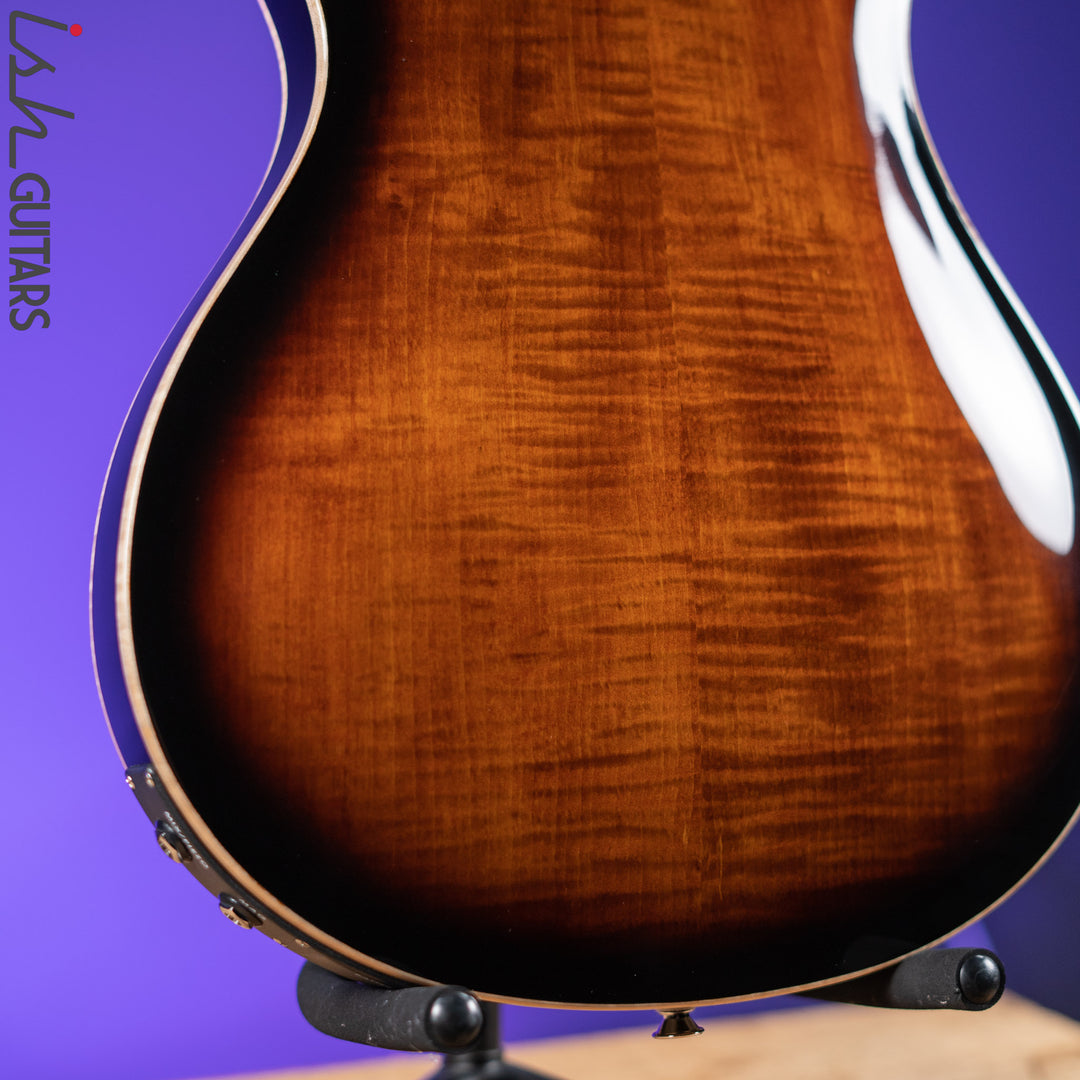 PRS SE Hollowbody II Piezo Electric Guitar Black Gold Burst