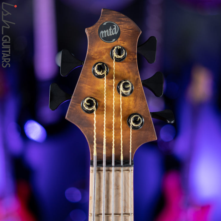 MTD 535-24 Bass Maple Burl Top Amber Burst Satin