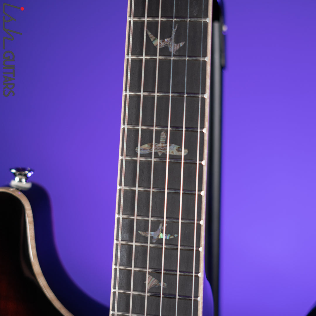 PRS SE Hollowbody II Piezo Electric Guitar Black Gold Burst