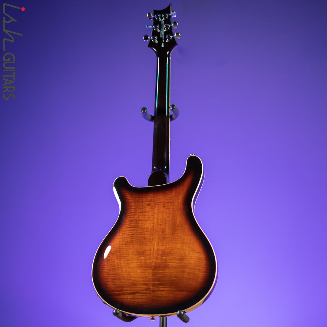 PRS SE Hollowbody II Piezo Electric Guitar Black Gold Burst