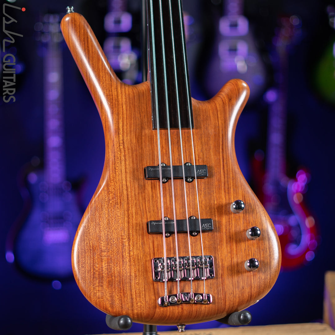 2004 Warwick Corvette Standard 4 Fretless Bass Natural
