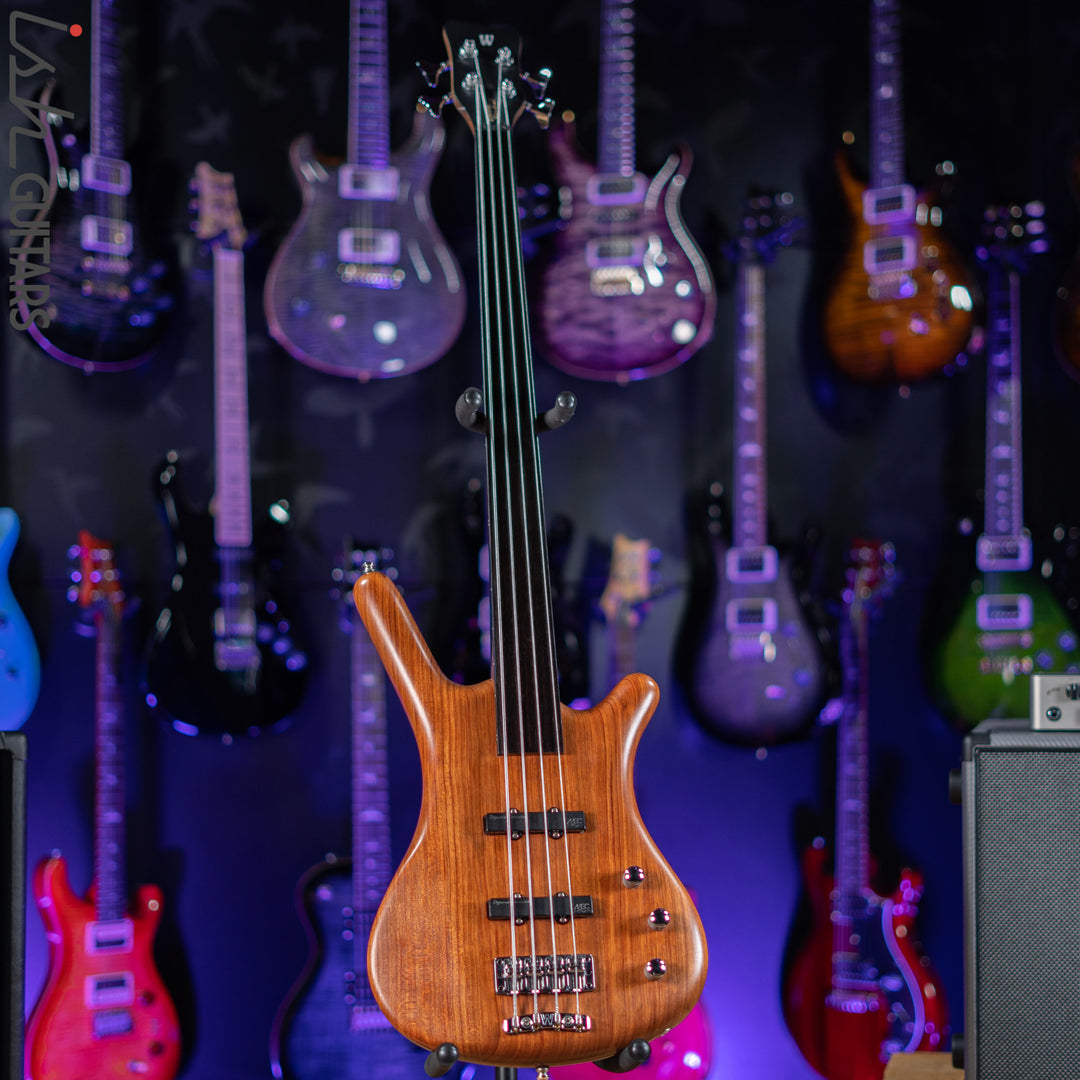 2004 Warwick Corvette Standard 4 Fretless Bass Natural