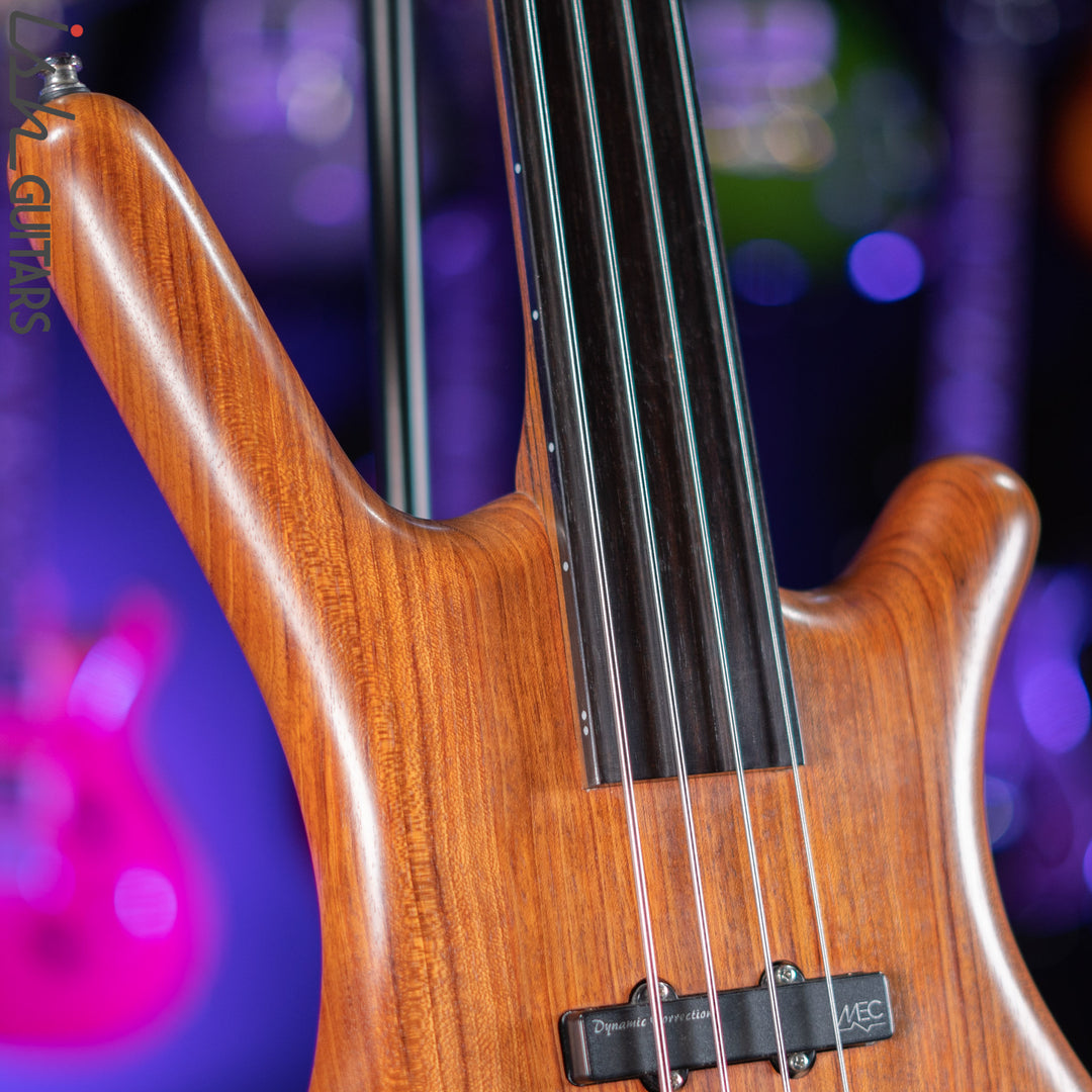 2004 Warwick Corvette Standard 4 Fretless Bass Natural