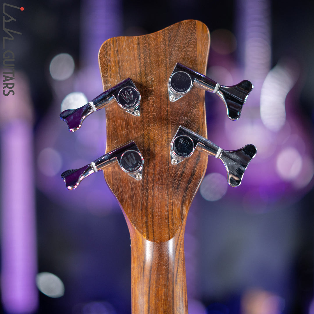 2004 Warwick Corvette Standard 4 Fretless Bass Natural