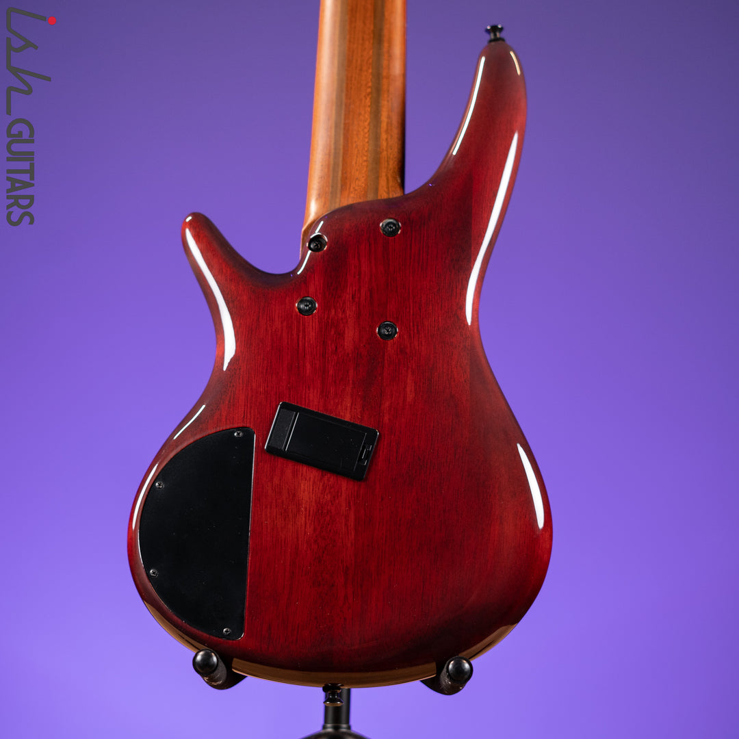 2018 Ibanez Bass Workshop SRMS806 Multi-Scale 6-String Bass Brown Topaz Burst Gloss