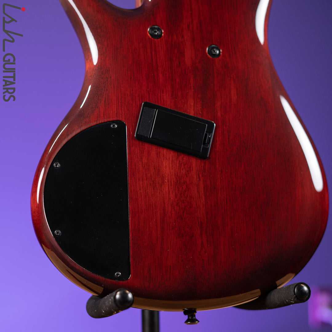 2018 Ibanez Bass Workshop SRMS806 Multi-Scale 6-String Bass Brown Topaz Burst Gloss