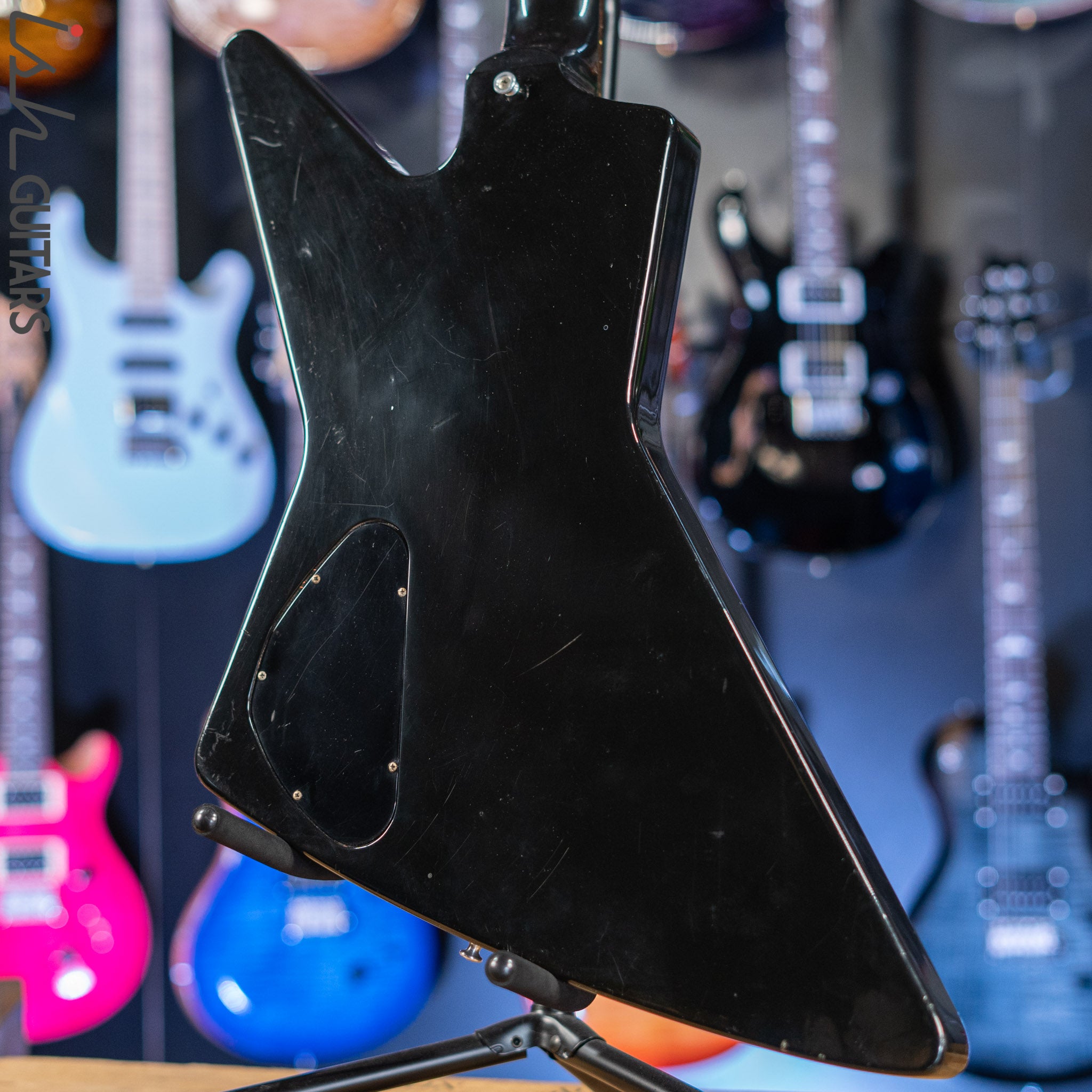1986 Gibson Explorer Bass Black – Ish Guitars