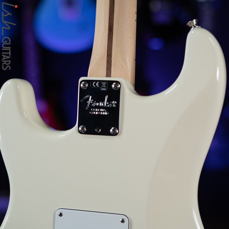 fender amercan standard stratcaster 白 Fender American Standard Stratocaster - Olympic White with Maple