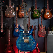 PRS Wood Library Modern Eagle V 10 Top Flame River Blue w/ Blue Burst