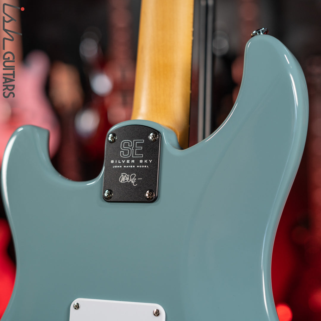 PRS SE Silver Sky Stone Blue Demo – Ish Guitars