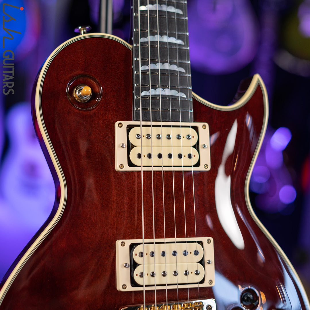 Aria Pro II PE-R80 Stained Brown Made in Japan MIJ Electric Guitar