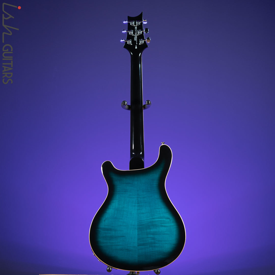 PRS SE Hollowbody II Piezo Electric Guitar Peacock Blue Sunburst