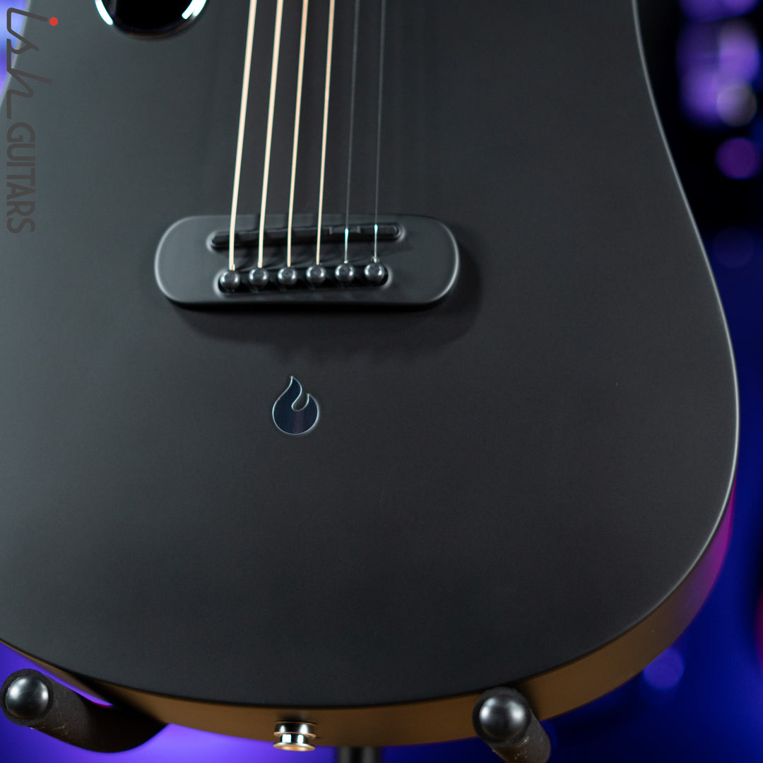 Lava Music Blue Lava Touch Smart Acoustic Guitar Midnight Black w/ Airflow Bag