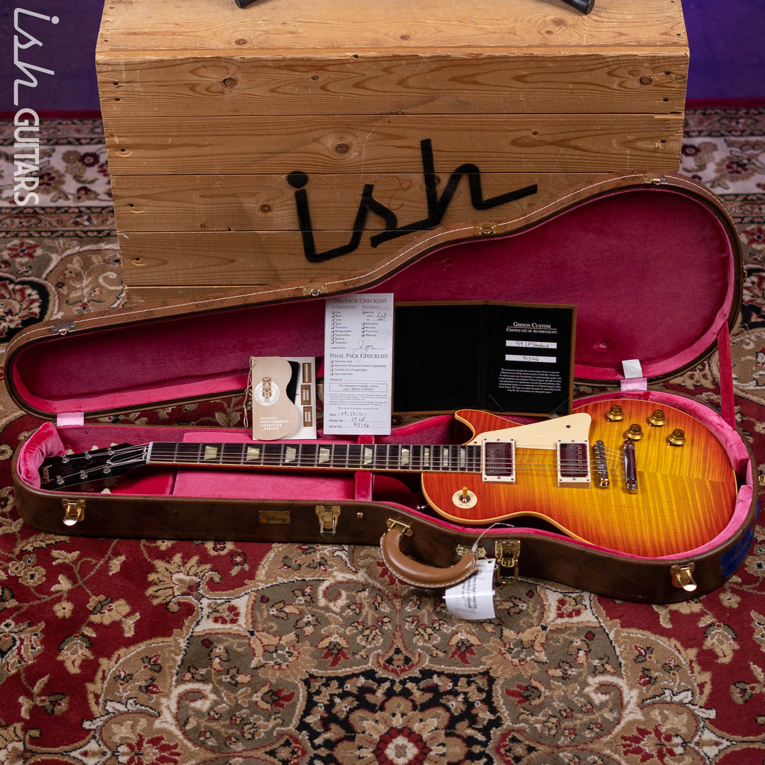 2021 Gibson Custom Shop ‘59 Les Paul Standard Reissue VOS Orange Lemon Fade