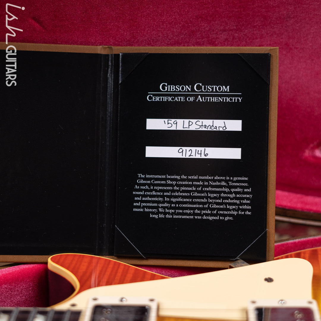 2021 Gibson Custom Shop ‘59 Les Paul Standard Reissue VOS Orange Lemon Fade