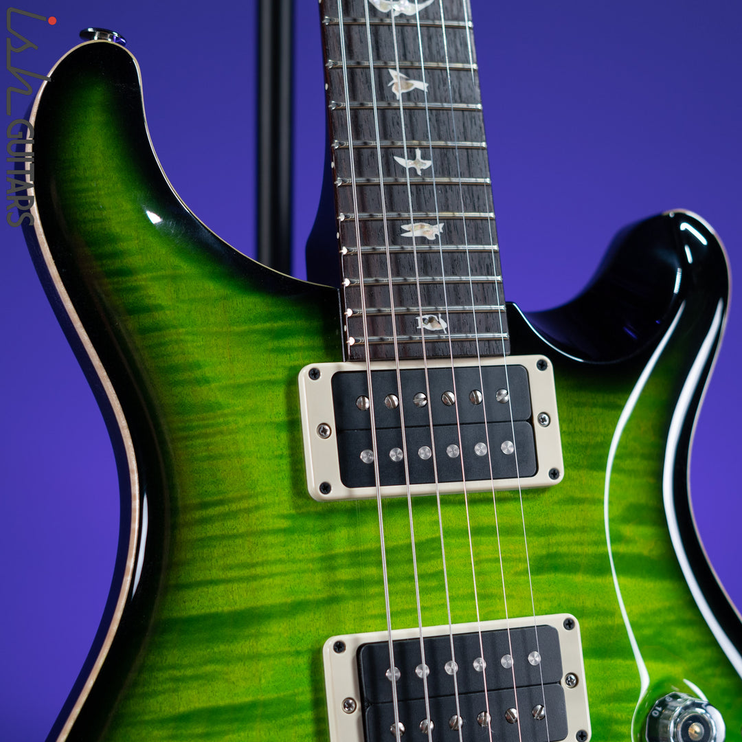 PRS Custom 24 Piezo Eriza Verde Smokeburst