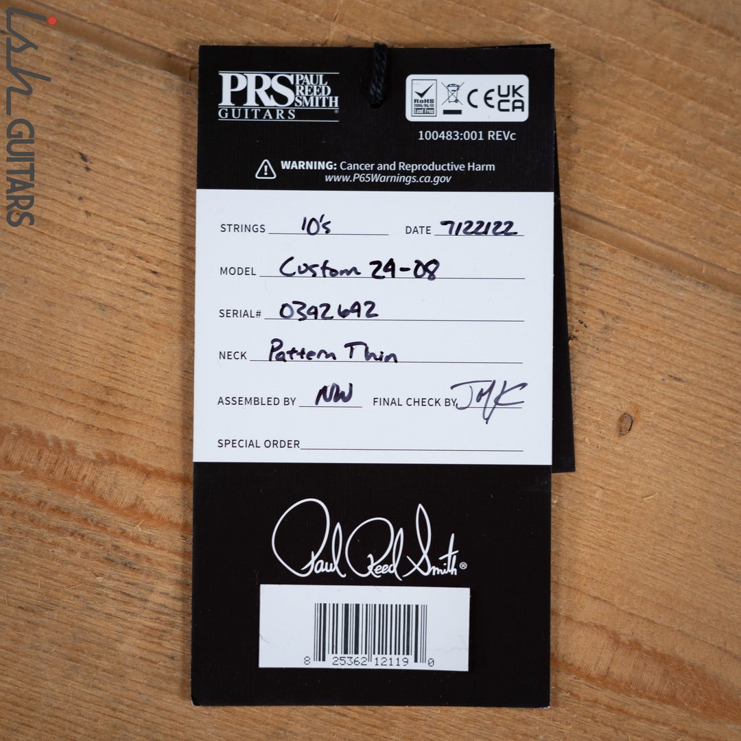 PRS CE 24 Semi-Hollow Faded Whale Blue Smokewrap