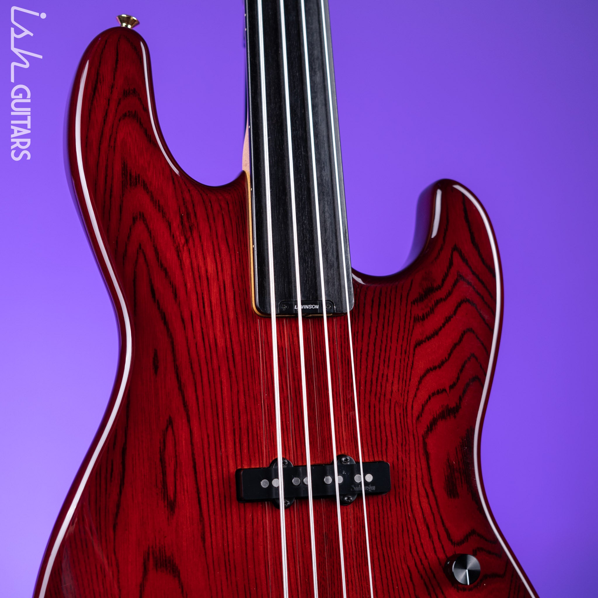 1989 Levinson Blade B4 See Thru Red – Ish Guitars